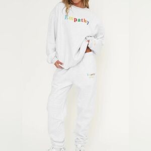 The Mayfair Group Gray Empathy Sweatshirt & Sweatpants Set